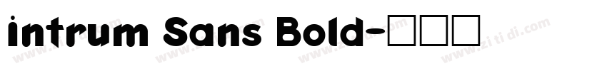 Intrum Sans Bold字体转换